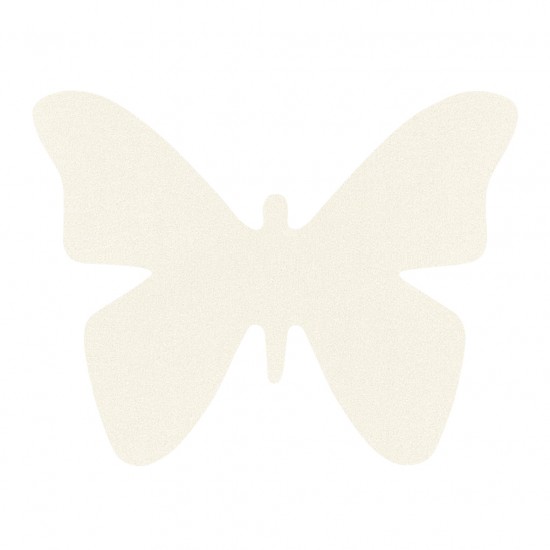 Πεταλούδα από περλέ χαρτόνι 9cmx7cm 24τεμ - pearl