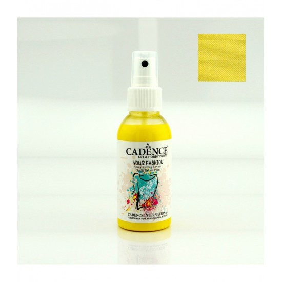 Your Fashion Spray Fabric Paint 100ml - Lemon Yellow