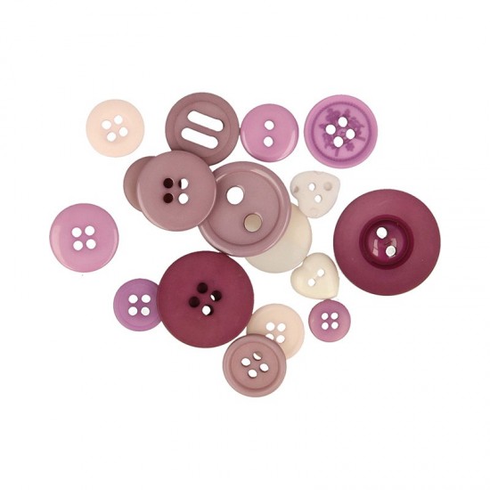 200G MATCHED BUTTONS PURPLE