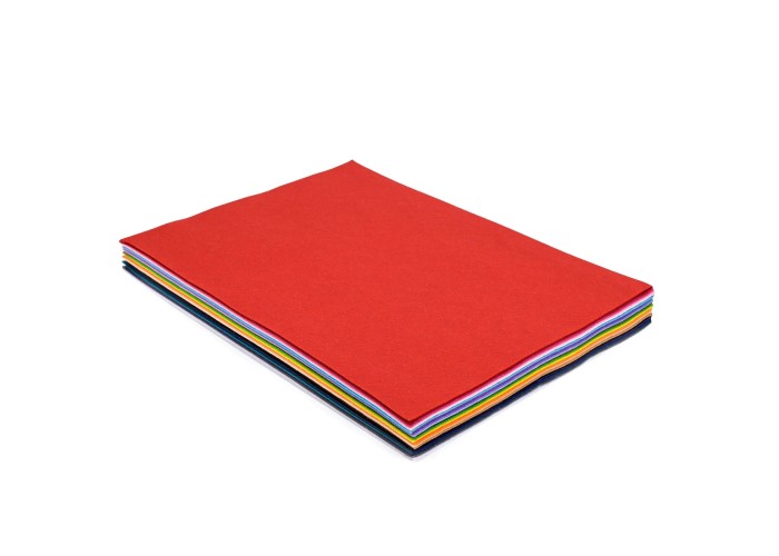 Φύλλα τσόχας διάφορα χρώματα 30τεμ 30x40cm 1mm Φύλλα τσόχας διάφορα χρώματα 30τεμ 30x40cm 1mm