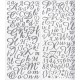 Αυτοκόλλητα γράμματα με glitter καλλιγραφικά - Ασημί - 177τεμ