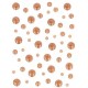 Αυτοκόλλητες πέρλες με glitter copper 54τεμ