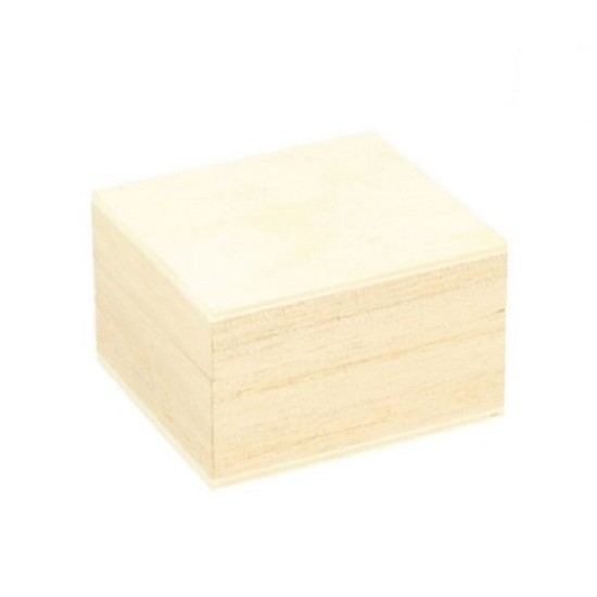 Ξύλινο κουτί για δαχτυλίδι  5.1x4.7x3.2cm