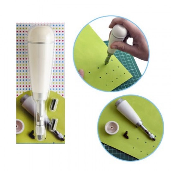 Screw hole punch 3 tips (2mm,3mm,4mm)