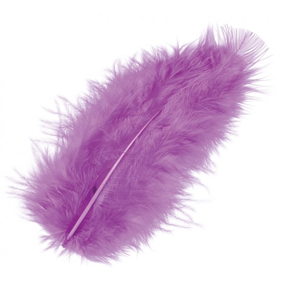 Φτερά Μαραμπου 10cm 15τεμ -violet