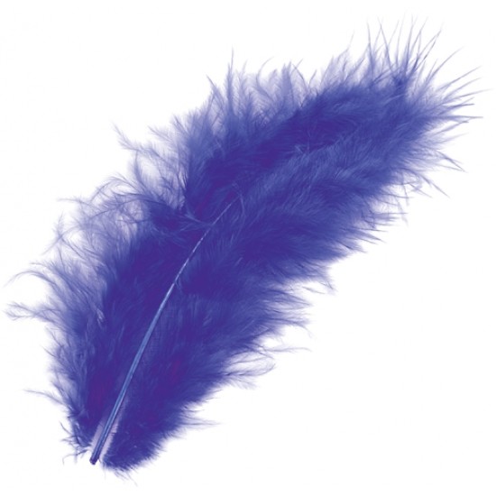 Φτερά Μαραμπου 10cm 15τεμ -blue