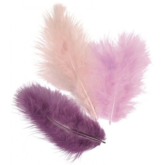 Φτερά Μαραμπου 10cm 15τεμ - violet