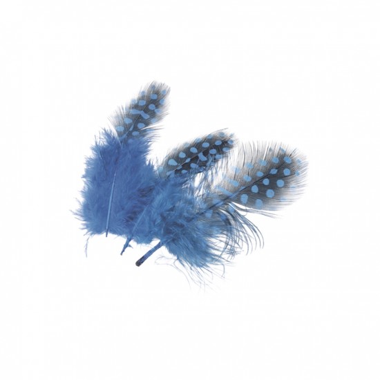 Φτερά πουά 5cm 20τεμ μπλε 