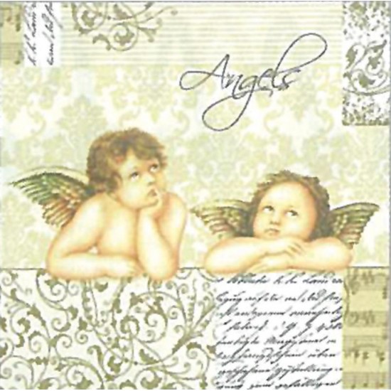 Χαρτοπετσέτα decoupage 33X33 angels