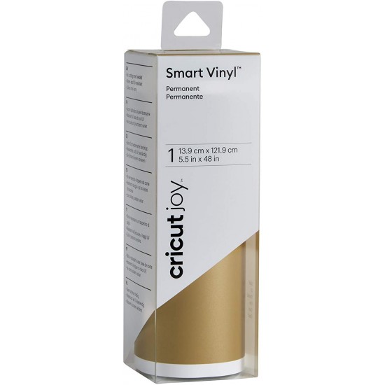 Cricut Joy Smart Vinyl – Permanent, Gold Αυτοκόλλητο 13.9cm x 121.9cm
