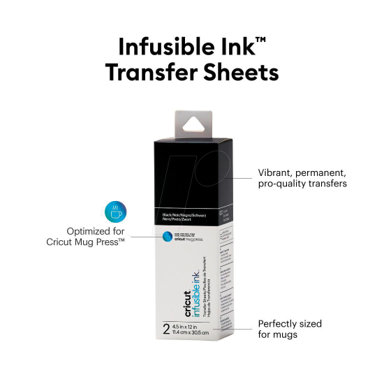 Cricut Joy Infusible Ink Transfer sheets 2τεμ μαύρο