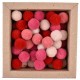 Πομ Πομ 20mm 60 Τεμάχια - Mix (Pastel) Ροζ Soft Merino Wool