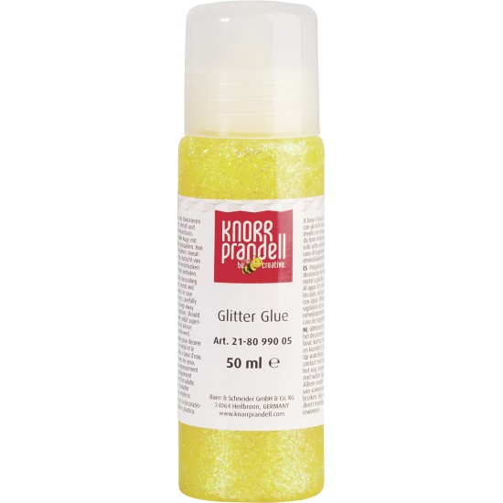 Κόλλα glitter Knorr prandell Κίτρινη 50ml