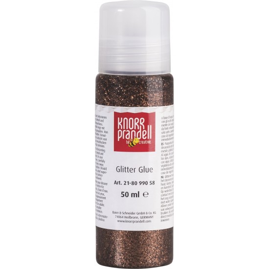 Κόλλα glitter Knorr prandell Καφέ 50ml