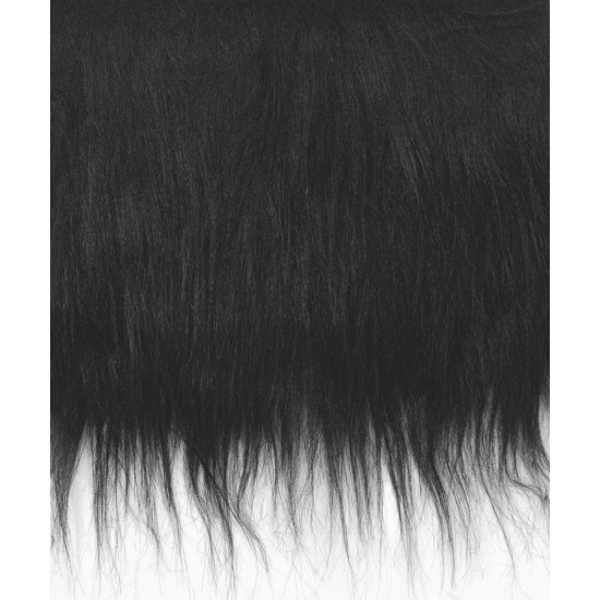 Γούνα Long Hair Plush 20x35cm μαύρο