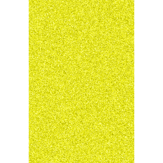 Αφρώδες φύλλο με glitter 30cm x 20cm  2mm -  Κίτρινο 