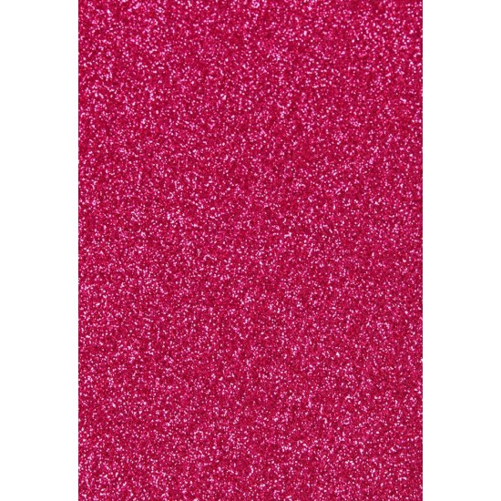 Αφρώδες φύλλο με glitter 30cm x 20cm  2mm -  Hot Pink