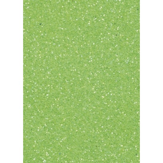 Αφρώδες φύλλο με glitter 30cm x 20cm  2mm - Lime