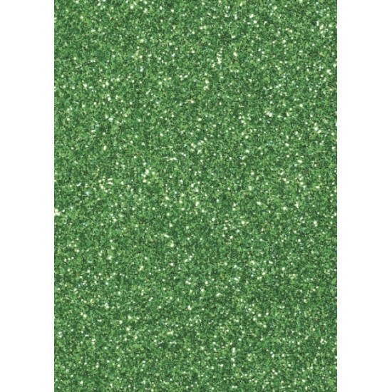 Αφρώδες φύλλο με glitter 30cm x 20cm  2mm - Πράσινο