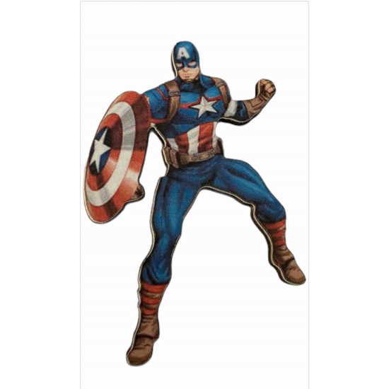 Captain America εκτύπωση σε ξύλο