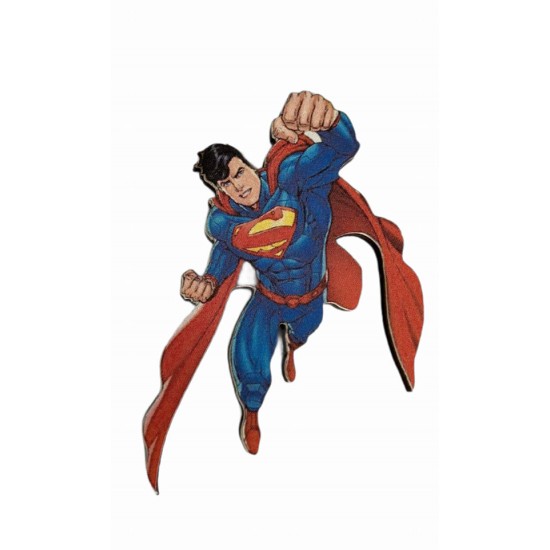 Superman εκτύπωση σε ξύλο