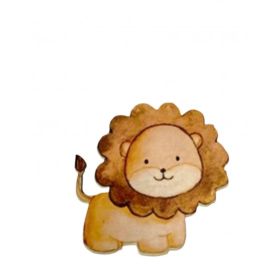 Λιοντάρι #4 εκτύπωση σε ξύλο