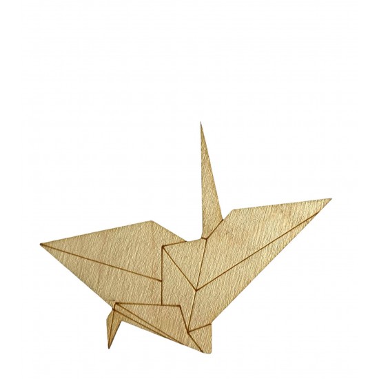 Ξύλινο Πουλί Origami