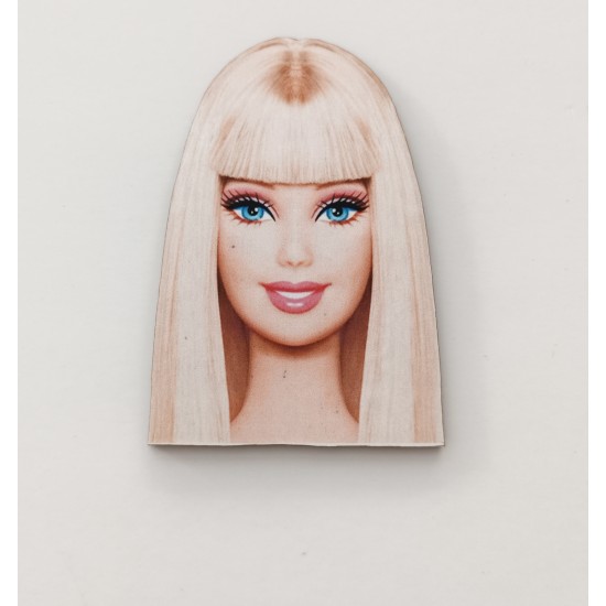 Ξύλινο διακοσμητικό με έγχρωμη εκτύπωση Barbie #2