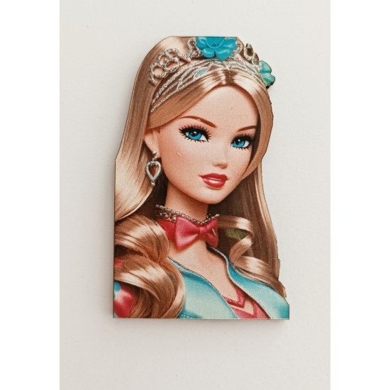 Ξύλινο διακοσμητικό με έγχρωμη εκτύπωση Barbie #6