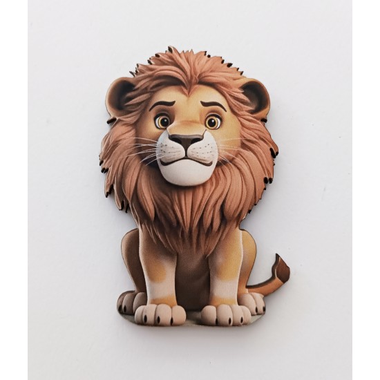 Ξύλινο διακοσμητικό λιοντάρι #3 