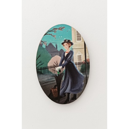 Ξύλινο διακοσμητικό Mary Poppins #3