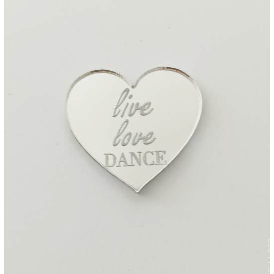 Plexiglass διακοσμητικο Live Love Dance  