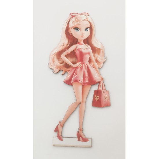 Ξύλινο Διακοσμητικό Barbie #14