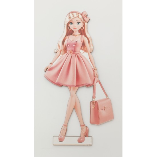 Ξύλινο Διακοσμητικό Barbie #15
