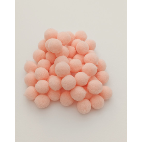 Πομ Πομ Βaby Pink 1.5cm 100τεμ