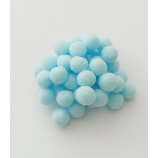 Πομ Πομ Βaby Blue 1.5cm 100τεμ