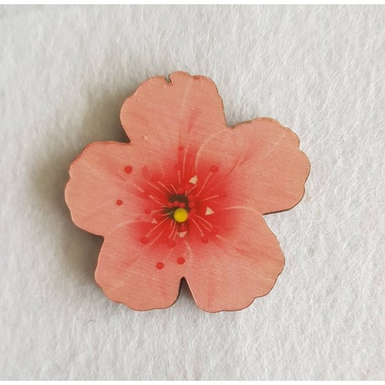Λουλούδι εκτύπωση σε ξύλο