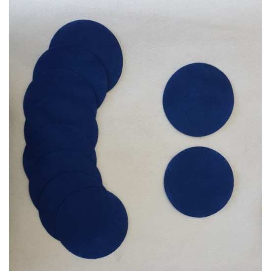  Κύκλοι από τσόχα 11cm 20τεμ  - μπλε