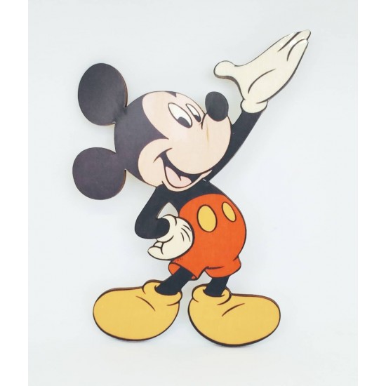 Mickey #3 εκτύπωση σε ξύλο