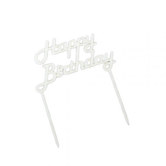 Ξύλινο topper "Happy Birthday" 