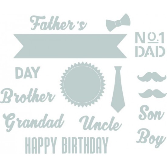 Thinlits Die Male Occasions - 15τεμ- Sizzix