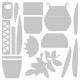 Sizzix Thinlits Die Set 16 Pack Dimensional Botanicals by Jennifer Ogborn