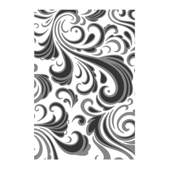 Texture Fades Embossing Folder Swirls by Tim Holtz