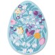 Sizzix Thinlits Die Set 15PK - Intricate Floral Easter Egg