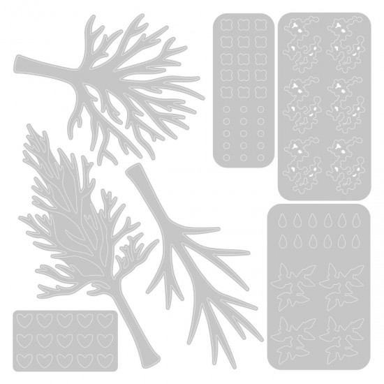 Sizzix Thinlits Die Set 7PK - Seasonal Trees
