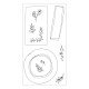 Sizzix Clear Stamps Set Drawn Frames