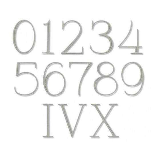 Sizzix Thinlits Die Elegant Numbers