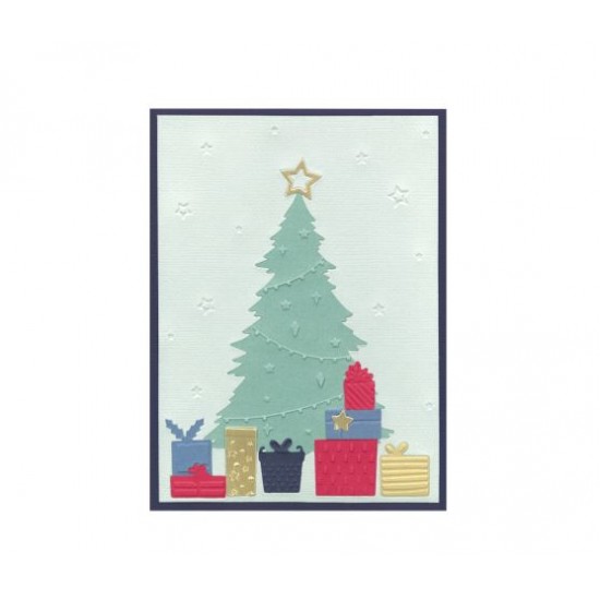 Sizzix Thinlits Die Set with Embossing Folder Sparkle Tree