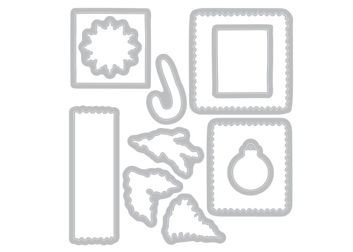 Sizzix • Clear Stamp Set with Framelits Special Delivery by 49 and Market 38τεμ Sizzix • Clear Stamp Set with Framelits Special Delivery by 49 and Market 38τεμ