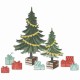 Sizzix • Clear Stamp Set with Framelits Trees and Trinkets by 49 and Market 32pcs Sizzix • Clear Stamp Set with Framelits Trees and Trinkets by 49 and Market 32pcs